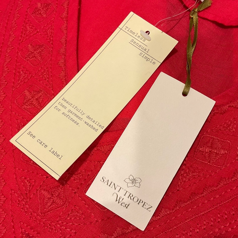 Saint Tropez West Sleeveless Red Top Size 2X NWT - Picture 5 of 12